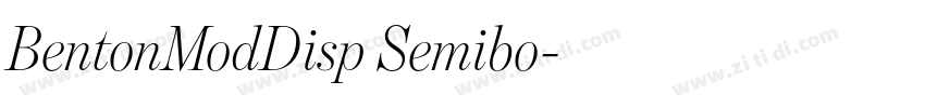 BentonModDisp Semibo字体转换